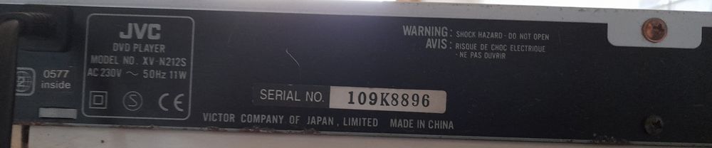 Leitor Dvd Jvc XV-N212 - Bom estado - ÚLTIMOS DIAS