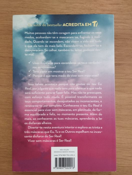 Livro "Viver sem máscaras"