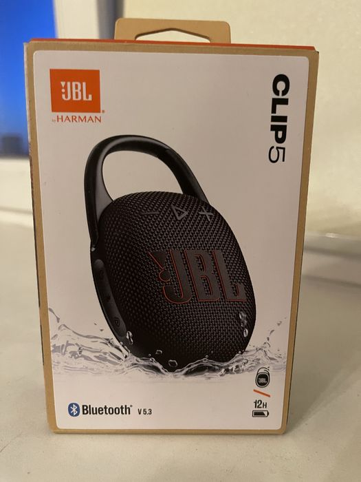 Новая колонка JBL Clip 5 Black (черная), Bluetooth