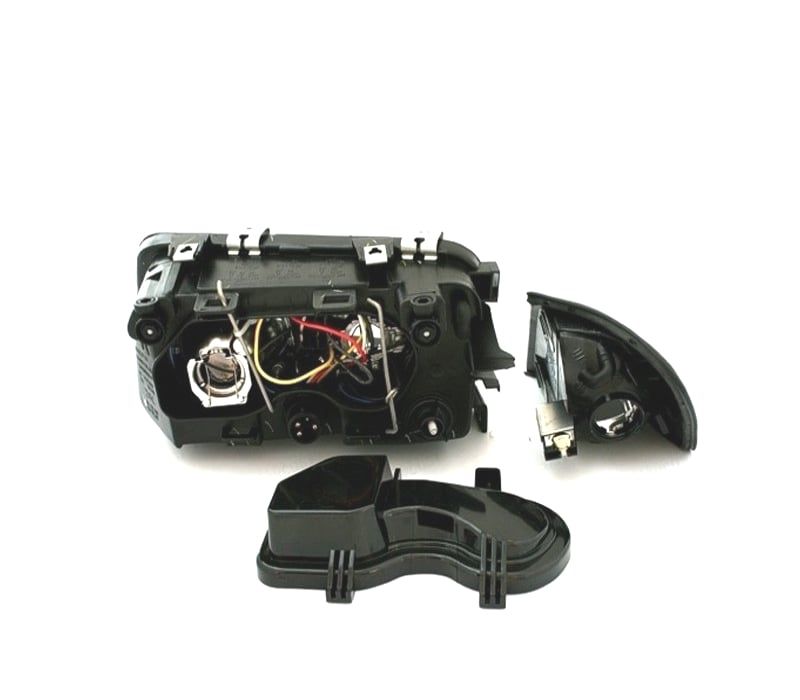 FARÓIS ANGEL EYES AUDI A3 8L 96-00 FUNDO PRETO H7
