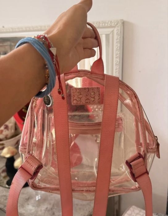 Plecak mini guess rozowy modny