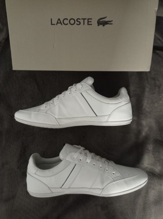 Buty Lacoste Chaymon rozmiar 44 skórzane skóra białe super męskie