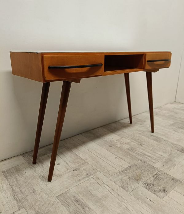 biurko toaletka vintage Czechosłowacja lata 60-te Mojmir Požár design