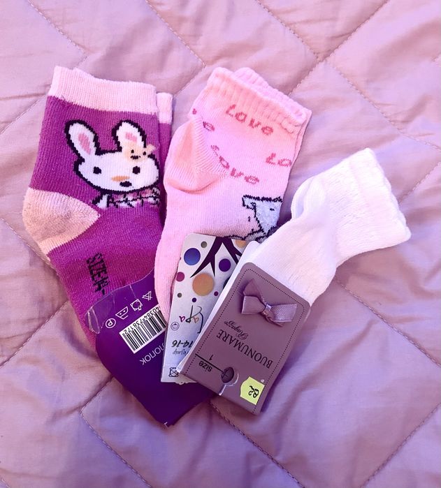 Три пари нових носків 1-3 роки