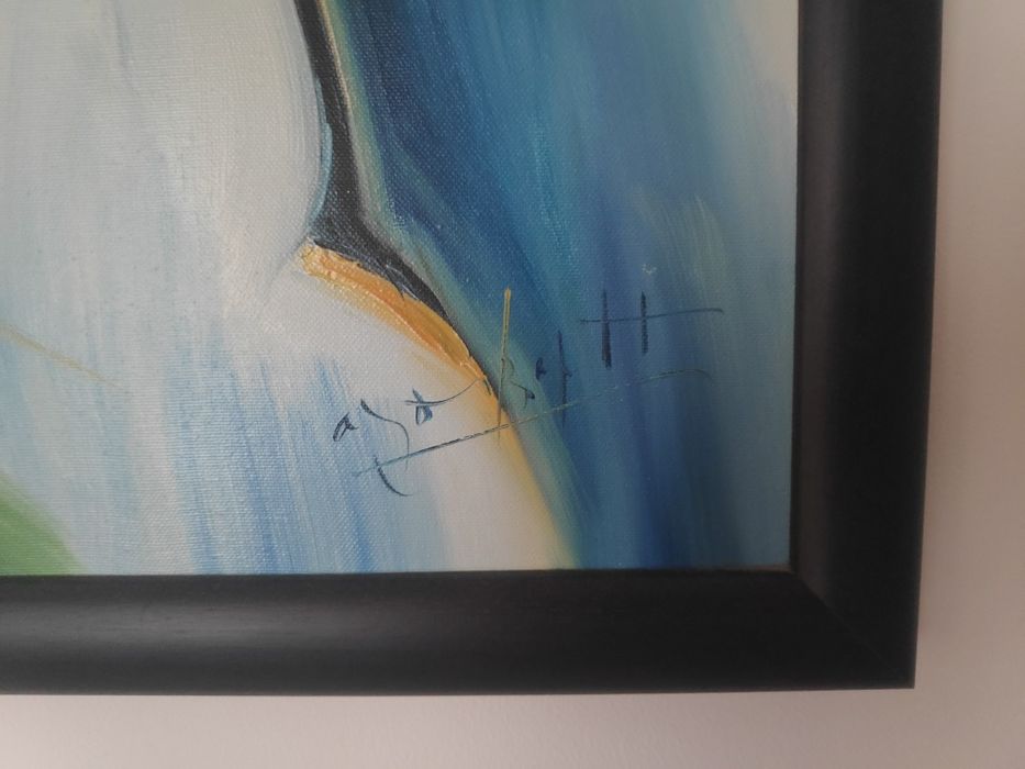 Quadro com tela a óleo 76 x 106