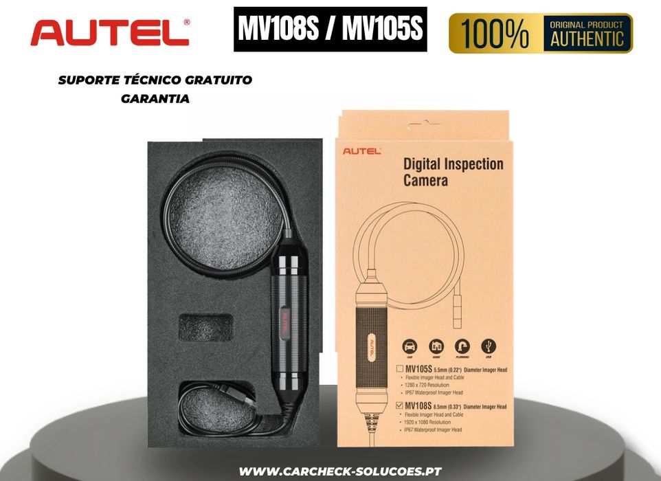 Endoscópio Autel MV108S / MV105S Câmera de inspeção 

Autel MaxiVideo