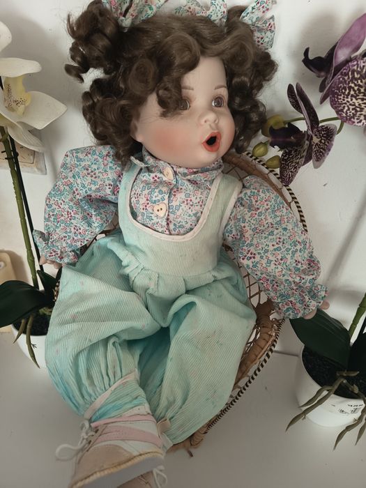 Lalka porcelanowa ok. 50-53 cm