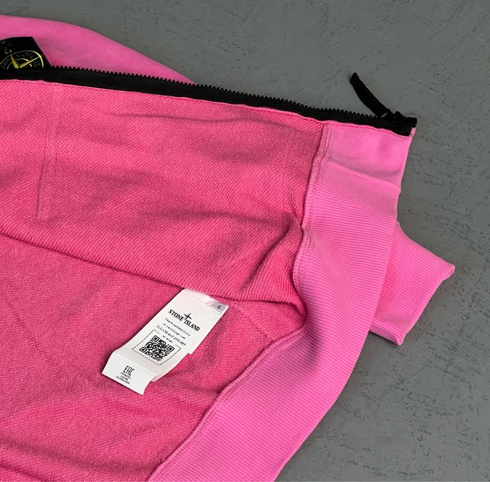 БЕЗ ПЕРЕДОПЛАТИ: Зіп худі Stone Island рожевий