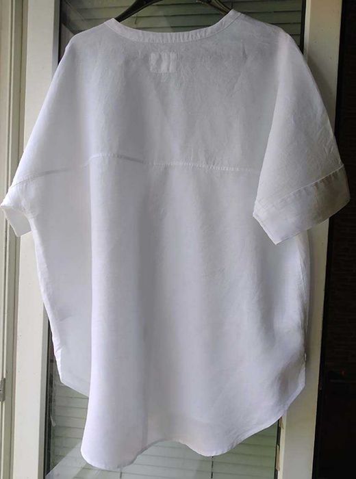 Блуза белая льняная  размер 16/44/50-52укр лляна