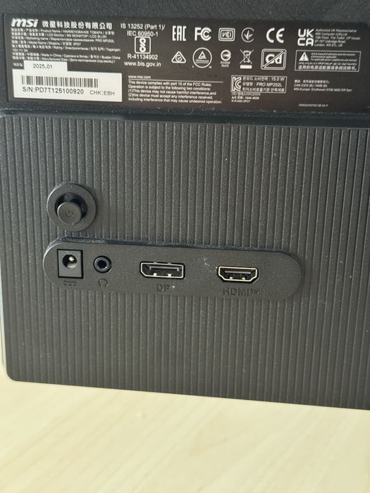 Monitor MSI PRO MP252L Full HD IPS 100Hz 1ms