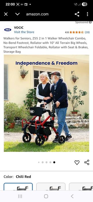 chodzik i wózek dla seniora Z55