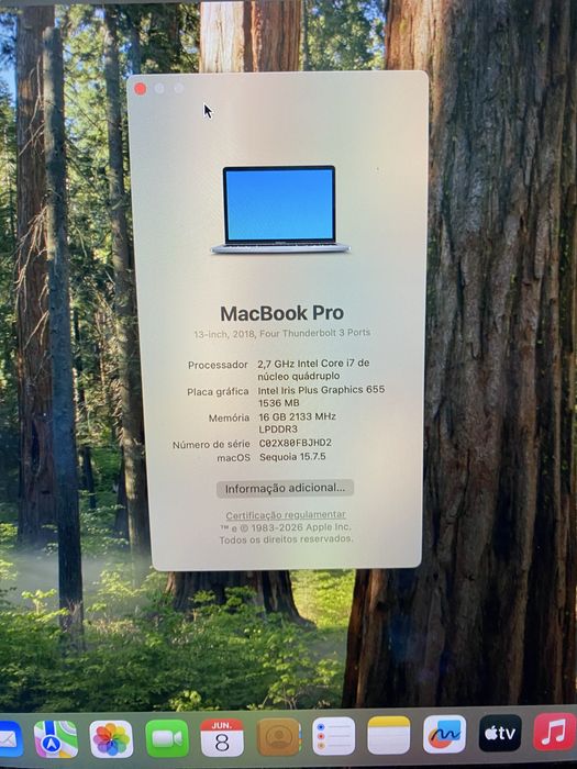 MacBook Pro 13” i7 512Gb 16gb Ram
