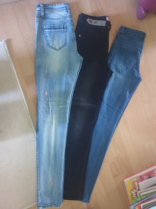 Zestaw Leginsy jeans 170 XS