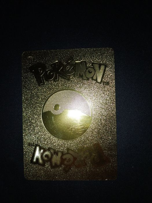 Pokemon Gold Foil Card Fan Art Zacian V