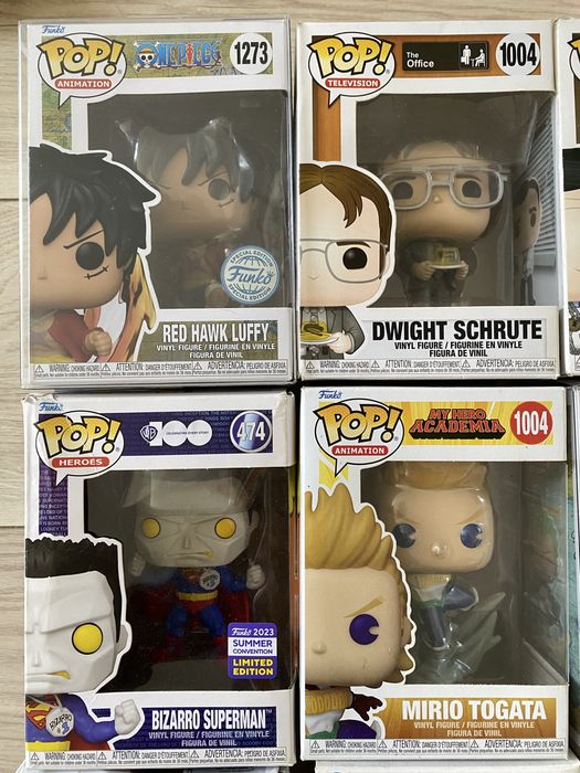 Великий лот Funko Pop 16 шт One Piece The Office My Hero Academia Exclusive