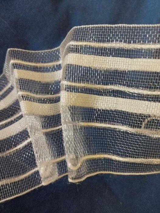 Прозрачная тесьма д/штор равномерная фиксированная сборка 6см карандаш