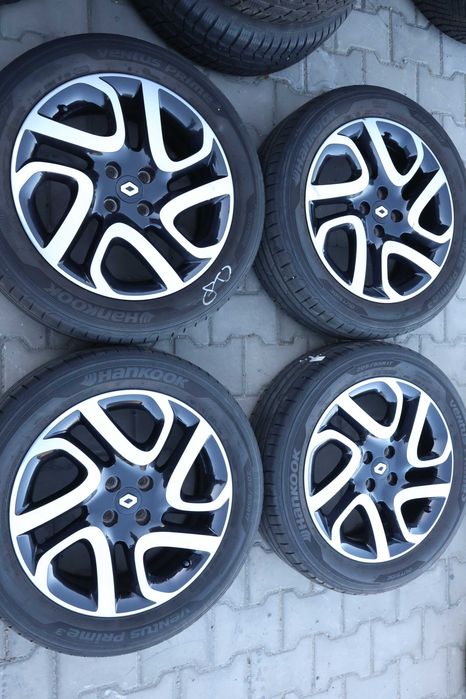 4x Alufelgi 4x100 17'' 6,5J ET40 RENAULT  +TPMS DEMO Jak NOWE