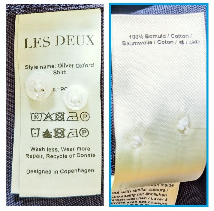 Męska koszula LES DEUX r. XL - 100% bawełna