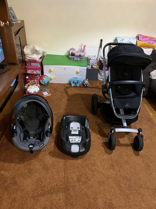 Trio carrinho babycoque e base isofix
