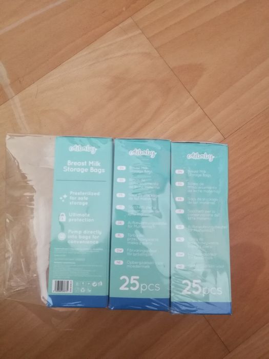 Sacos conservação de leite materno
