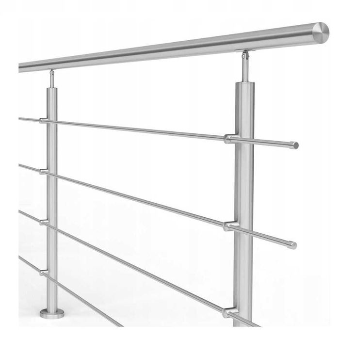 Balustrada nierdzewna balkonowa schodowa - 1 m. Samodzielny montaż.