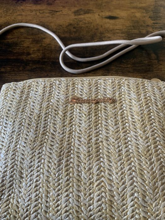 Torebka pleciona słomkowa słomiana letnia hit lata na zamek boho