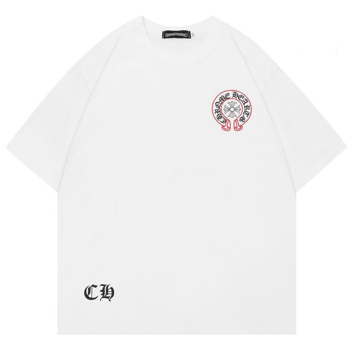 Футболки Chrome Hearts Logo унисекс белые черные Хром Хартс