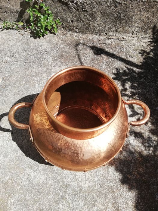 Cobre vintage jardim.