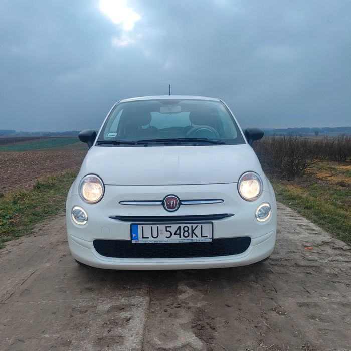Fiat 500,  2018r. 1 rej. 2020r. Salon PL 1 Wł  Euro6
