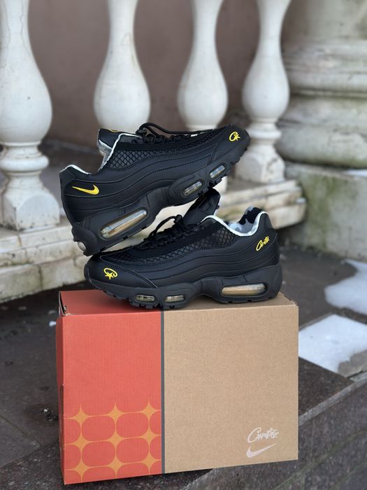 КРОСІВКИ Nike Air Max 95 x Cortez  черные Кросовки Найк Аир 95 Кортез