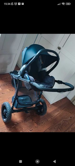 Wózek 3w1, pompowane koła, spacerówka