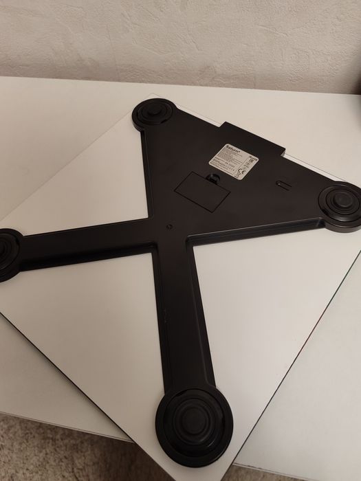 Ваги підлогові Saturn ST-PS0298 з дизайном метелика блакитні сині скло