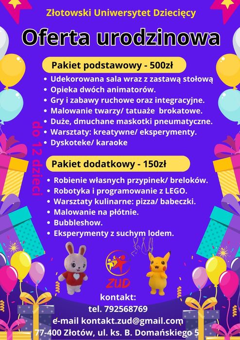 Urodziny dla dzieci