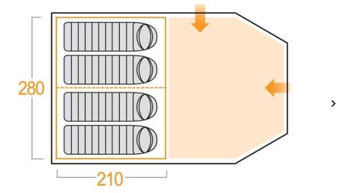 Tenda VANGO TIGRIS 400 + chão + extênção