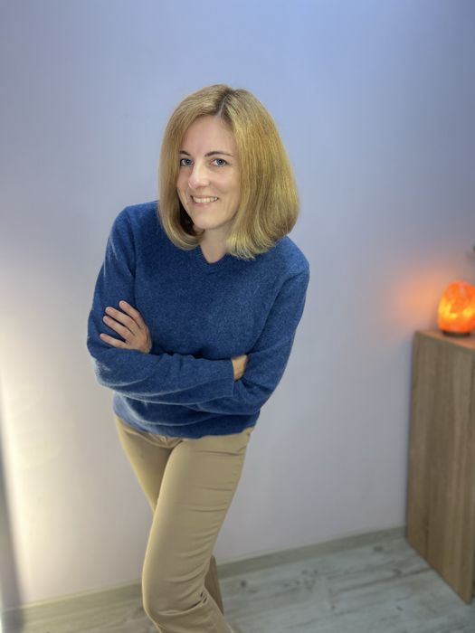 Piękny sweter wełna jagnięca dziewicza żywa 100%