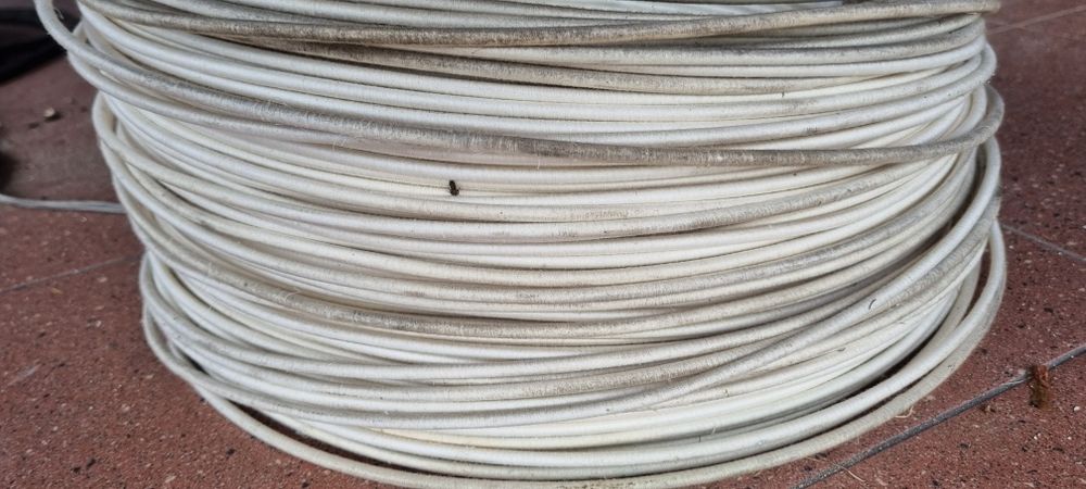 200m 23.5 kg CU Przewód elektryczny drut nawojowy w oplocie bawełniany