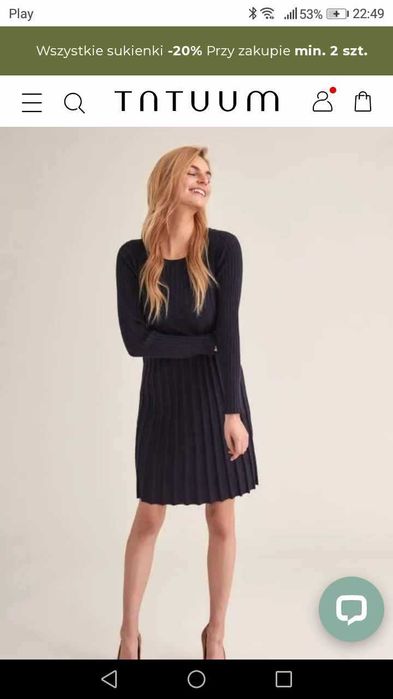 Sukienka plisowana Tatuum  dzianinowa