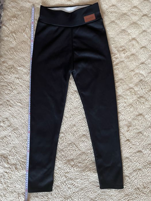 Legginsy Fashion wysoki stan ocieplane L