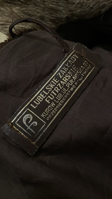 Ciepłe naturalne futro brązowe lubelskie zakłady futrzarskie