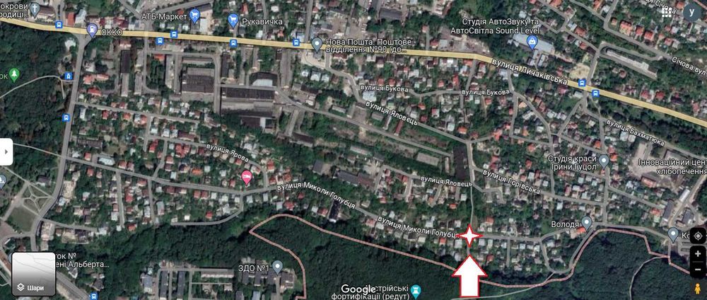 Продаж чудової ділянки пд приватний будинок