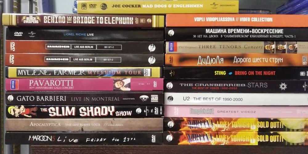Музыка на DVD (Видеоклипы, Концерты) лицензия новые