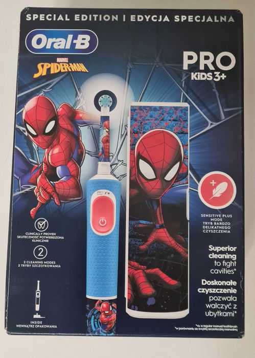 Электрическая зубная щетка Oral-B Kids Spider-Man Special Edition