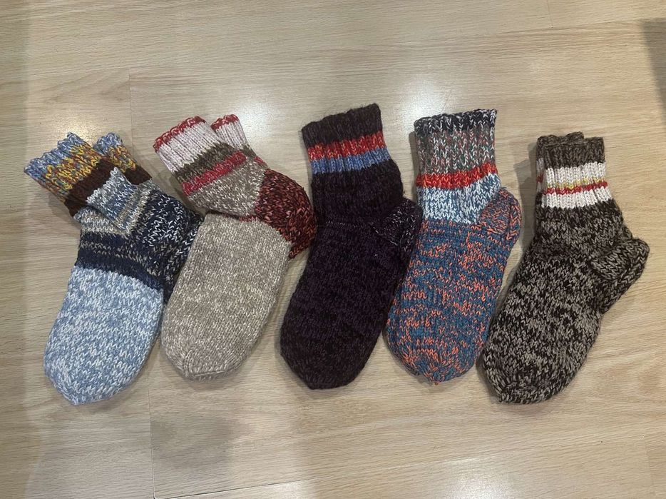 Плотные вязанные носки