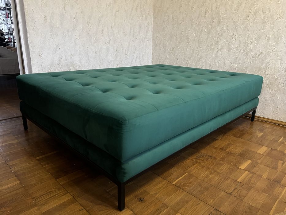 Пуф велюровий смарагд