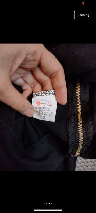 Tunika sukienka s 36 czarna ażurowa