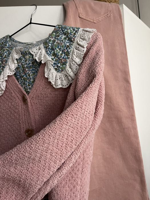 Кофтинка на дівчинку zara next рубашка блузка штани 8/9/10 128/134/140