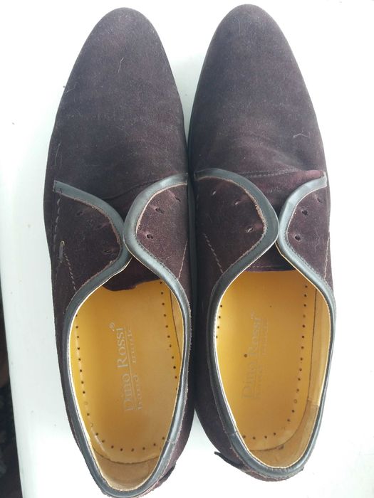 Фирменные замшевые туфли 43р