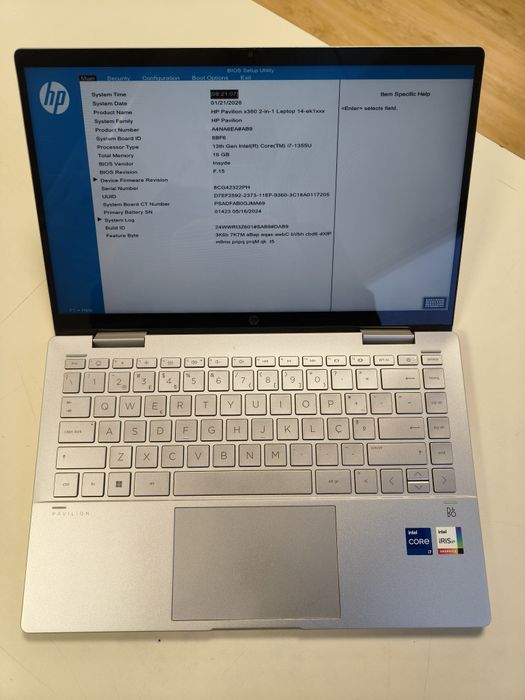 HP Pavilion x360 2 em 1 i7-1355u/16gb/512g/ 14" touch