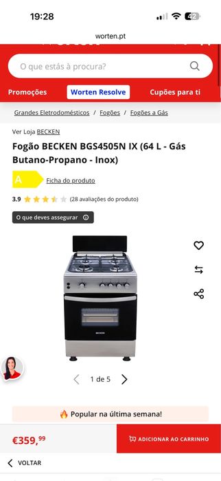 Fogao e bom estado