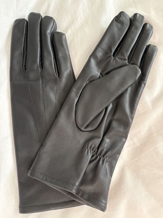 Rękawice skórzane czarne